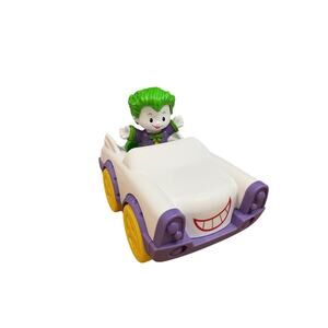 FISHER PRICE 2020 DC COMICS LITTLE PEOPLE JOKER AND CAR